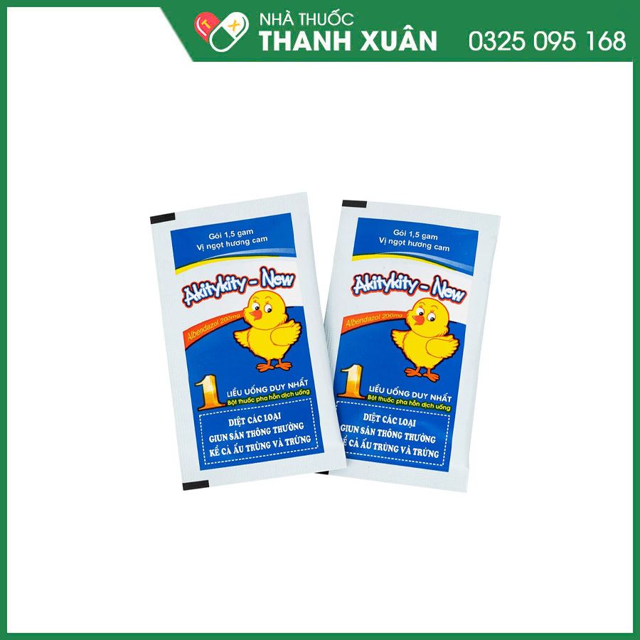 Akitykity- New thuốc điều trị nhiễm các loại giun sán và ấu trùng